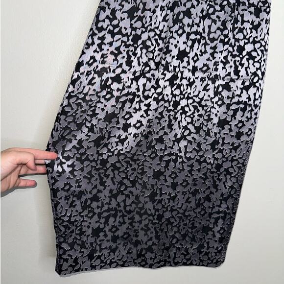 Brooks Brothers Sleeveless Burnout Sheath Dress Animal Print Knee Length Size 2 - Picture 5 of 7